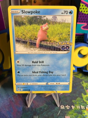 Slowpoke PokemonGo Pokemon card mint condition