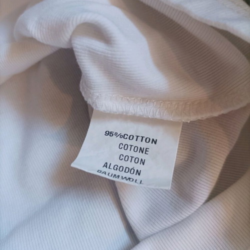 T shirt white with transparency like new, size S/M