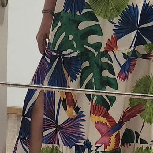 Lumina Tropical Maxi Skirt like new, colorful