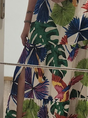 Lumina Tropical Maxi Skirt like new, colorful