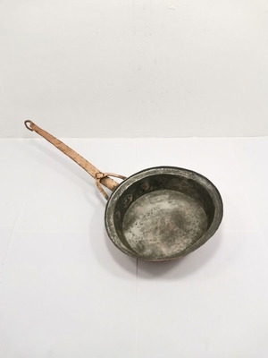 Copper frying pan used, circa 1900