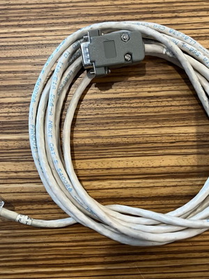 Ethernet Console cable used with RS232 Male serial adapter 3m