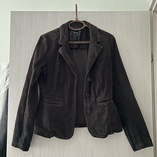 Zero corduroy jacket black, size S-M, like new