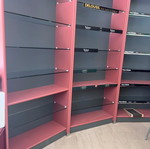 Έπιπλο αποθήκευσης μεταχειρισμένο, σύστημα τεσσάρων ψηλών και τριών κοντών ραφιών