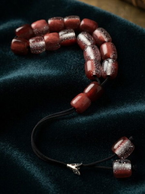 Handmade resin worry beads, economic series, 19 beads, 11 colors