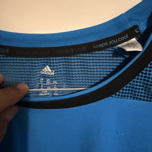 Adidas sports shirt used, blue, size XL