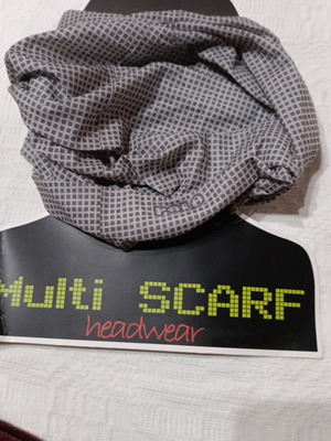 Multi scarf Polo new, grey polyester