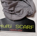 Multi scarf Polo new, grey polyester