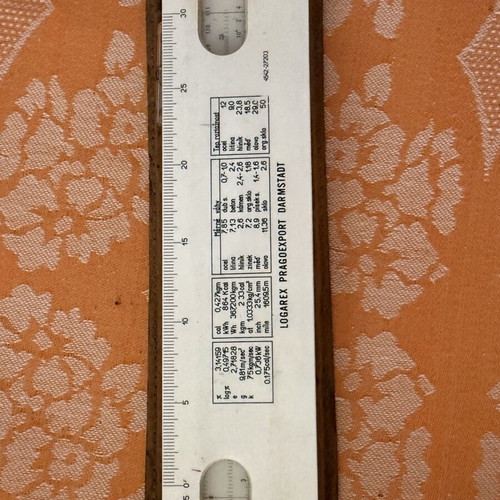 Logarex Vintage Slide Rule with Case used