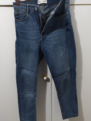 Zara women's blue denim jeans like new, size S