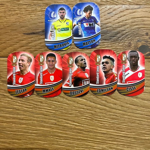 Metal football tags used, collectible