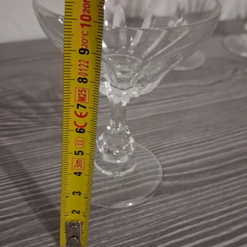 Crystal liqueur glasses set of 5, like new