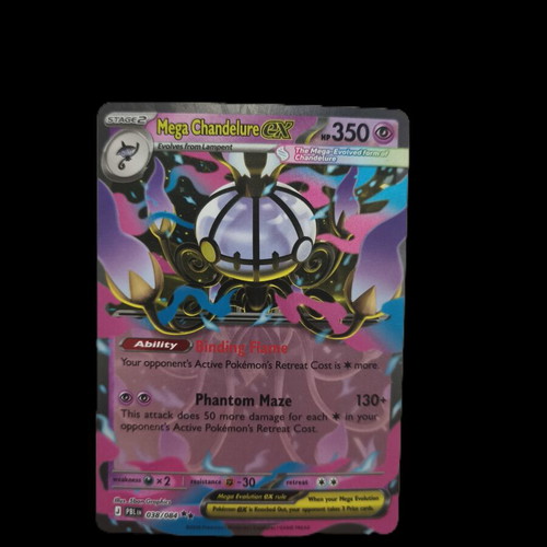 Pokémon Trading Card Game ex cards Mega Chandelure, Palafin, Terapagos