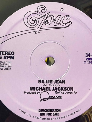 Michael Jackson Billie Jean 12" 45 RPM promo maxi new, electronic