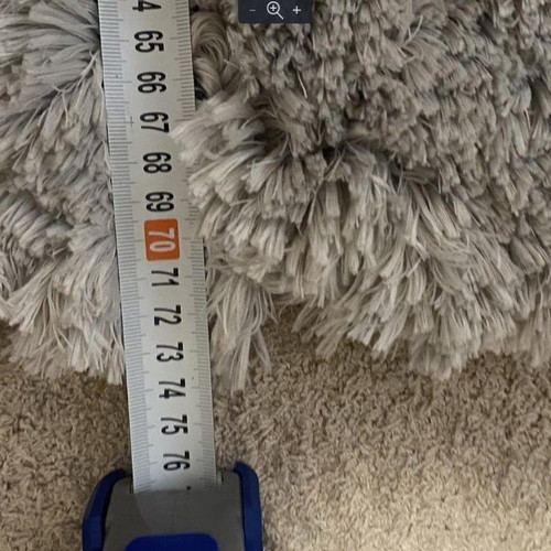 Runner rugs like new 70x140 cm gray with thick pile