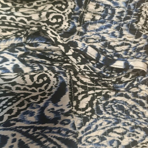 Blue palazzo pants new with elastic waist, size S