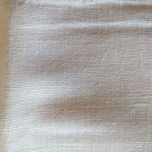 Cotton vintage rectangular embroidered table runner refurbished with handmade crochet lace