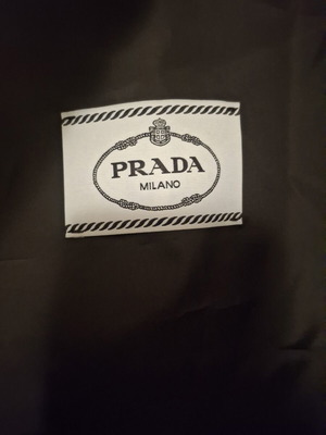 Prada garment bag black, like new, waterproof lightweight material