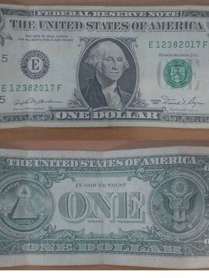 Χαρτονόμισμα US Dollar 1981 μεταχειρισμένο, ενός δολλαρίου