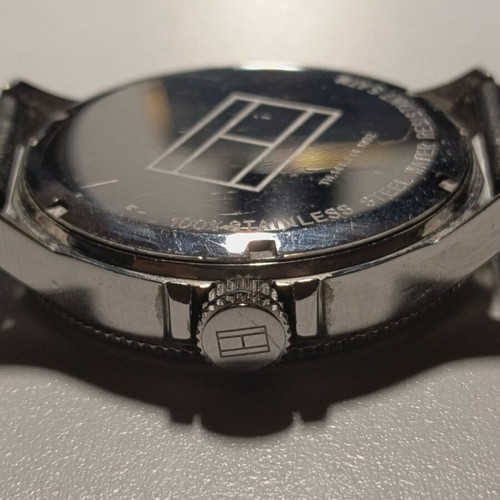 Tommy Hilfiger men's watch used with blue leather strap