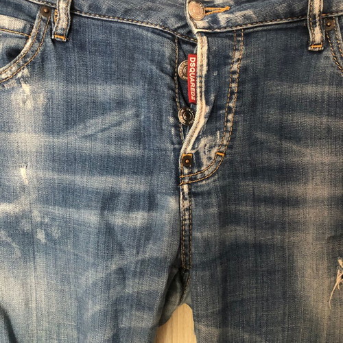 Dsquared blue distressed slim jeans size 42 large used