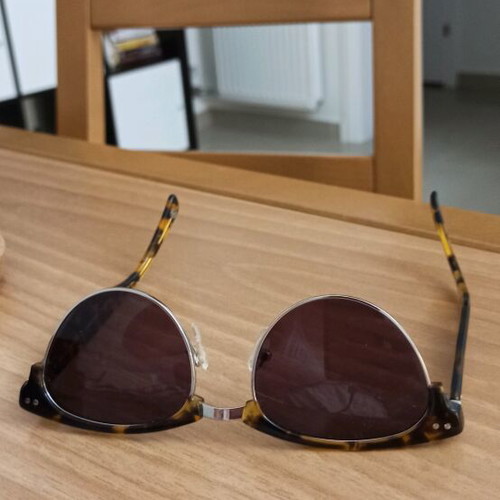 Massimo Dutti sunglasses used, brown and gold