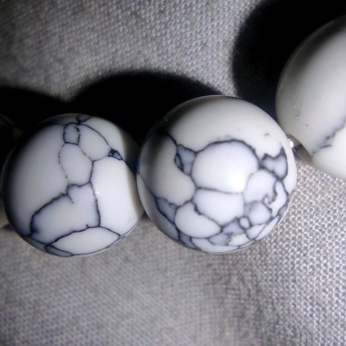 Howlite and Lava Stone Bracelet new with elephant bead