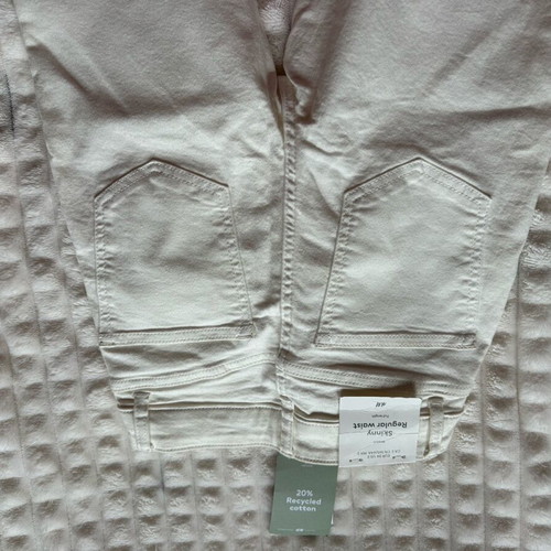 H&M skinny jeans white new with tags size XS