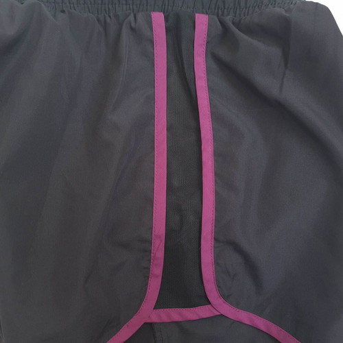 Alo Yoga women's sports shorts size L, black and purple