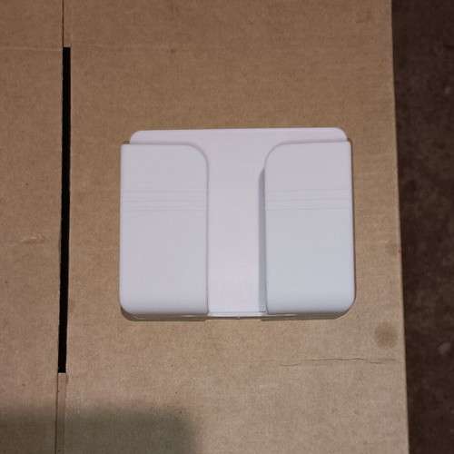 Plastic wall mount for mobile phone white new