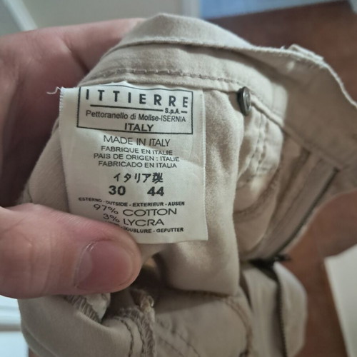Cavalieri Cut Jeans Women Size M 38 10 Like New White Beige