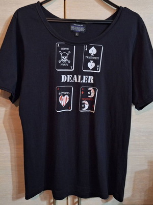 Dealer Wide Scoop Neck T Shirt XXL ελαστικό, στενή γραμμή, σαν καινούργιο