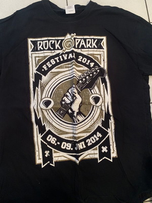 Rock T-shirt XL 2014 Rock Im Park with Metallica and Iron Maiden