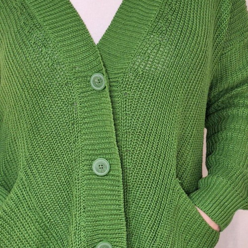 Stradivarius green cardigan like new size M