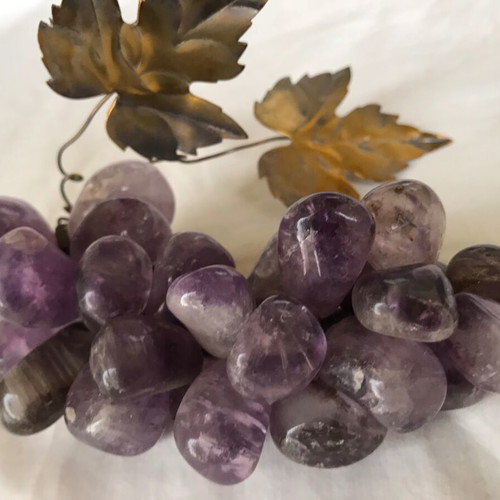 Decorative amethyst grape cluster used antique