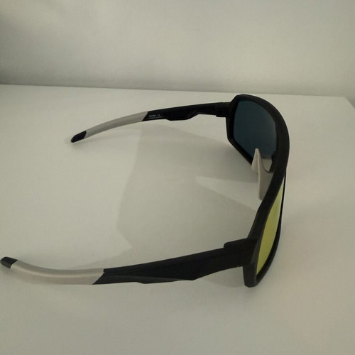Gianni Intelligent Eyewear Sunglasses black frame orange iridescent lens new