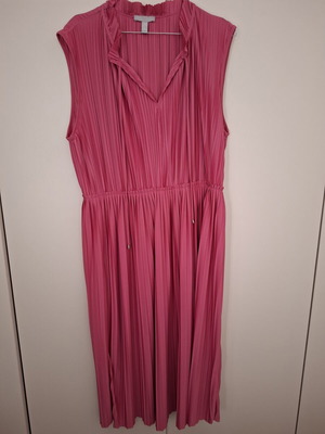 Φούξια πλισέ φόρεμα H&M σαν καινούργιο