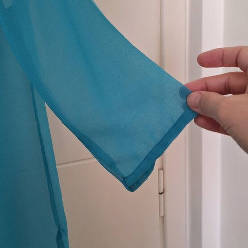 Women's caftan like new, size M, green and turquoise