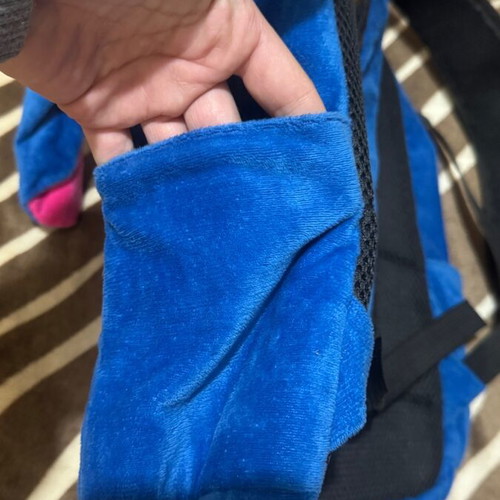 Plush Stitch backpack like new, blue and pink