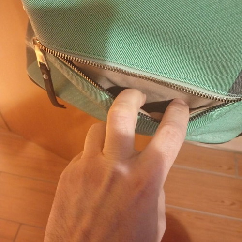 Women’s backpack used green veraman
