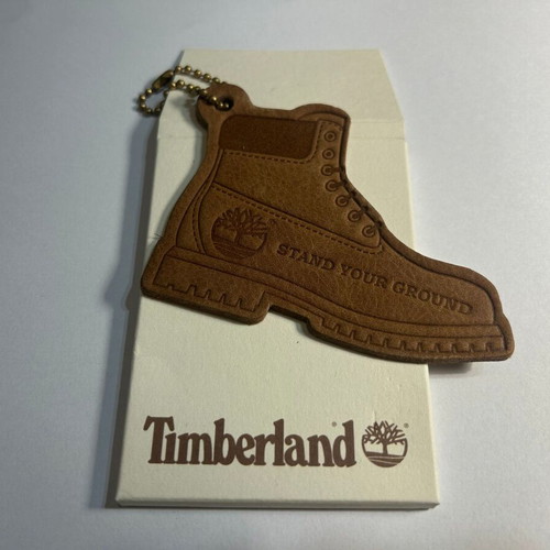 Timberland keychain new leather brown