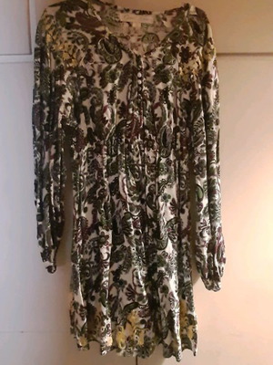 Mexx Fashion dress used, colorful, size L with elastic waist
