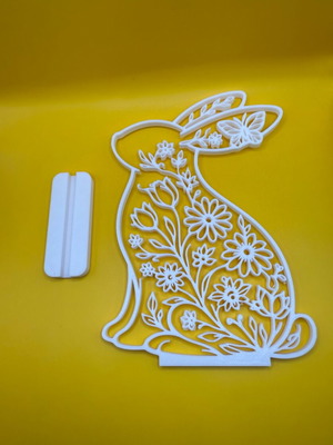 Easter decorative bunny with base new, 3D printing