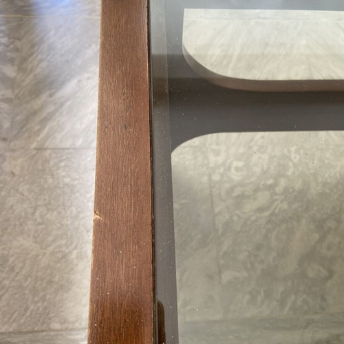 Vintage Side Coffee Table used with Mid-Century Minimalist Design
