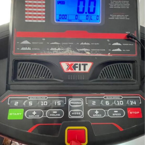Treadmill with air cushion system like new, foldable with shock absorption