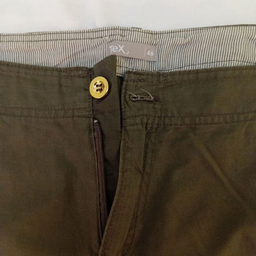 Women's skirt like new, summer style, khaki, size 46