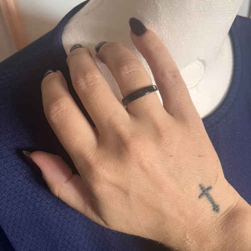 Wooden ring like new, brown wedding band