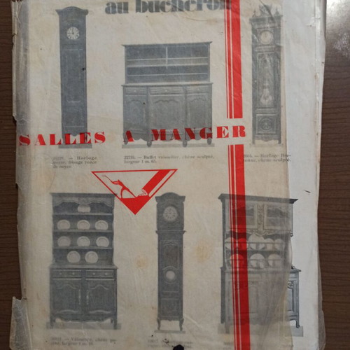 Au Búcheron furniture collectible catalog used, interwar period