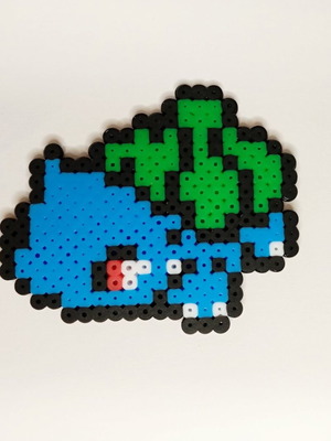Bulbasaur Pixel Art handmade from Fuse Beads 10x8cm Pokémon