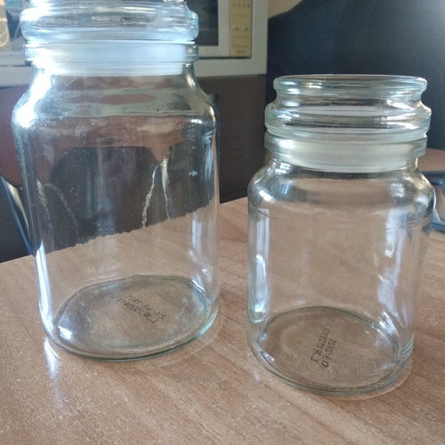 Glass jars for coffee, sugar, etc. (price per piece)